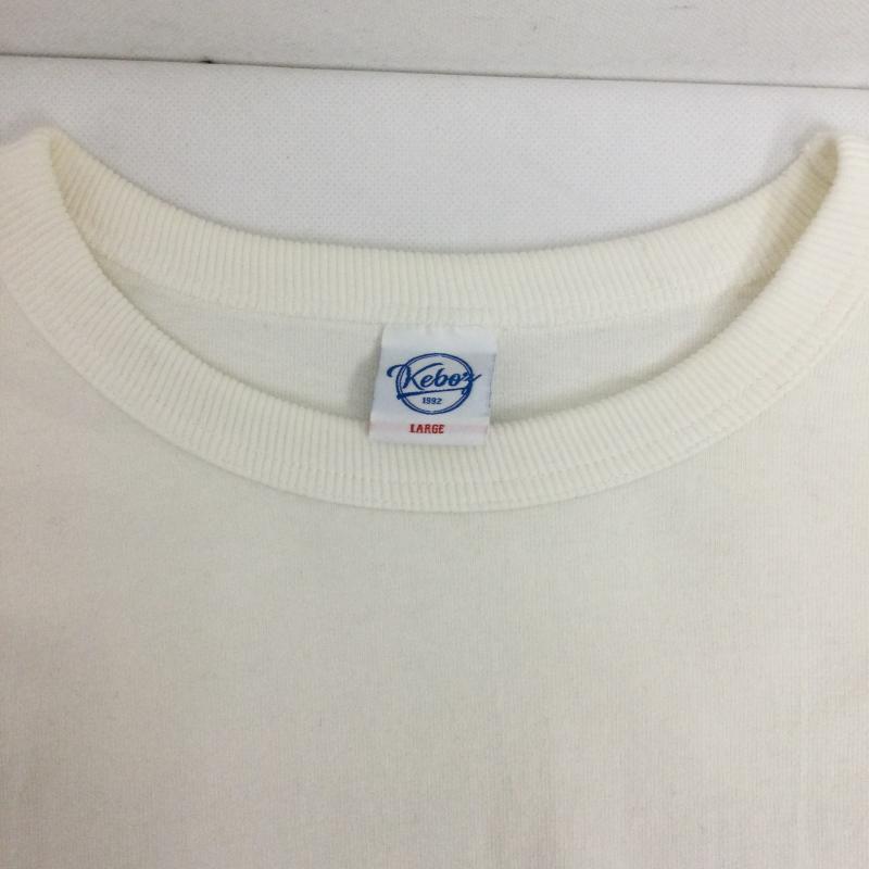 ケボズ KEBOZ Tシャツ 長袖 KEBOZ ロンT　ASAHIKAWA　アサヒカワプリント L プリント 白 / ホワイト / white メンズ USED 古着 中古 50154332