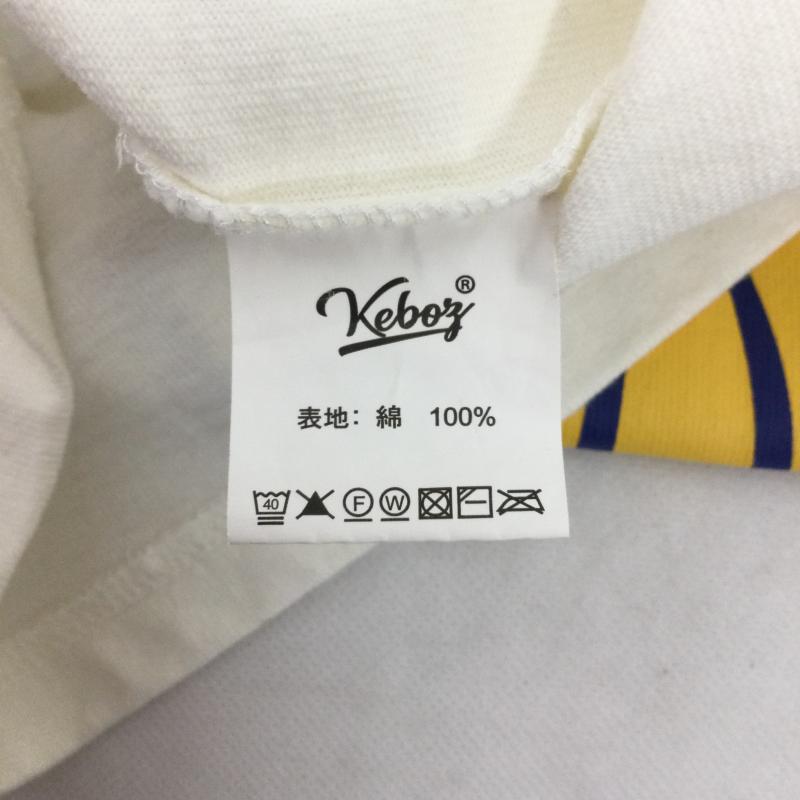 ケボズ KEBOZ Tシャツ 長袖 KEBOZ ロンT　ASAHIKAWA　アサヒカワプリント L プリント 白 / ホワイト / white メンズ USED 古着 中古 50154332