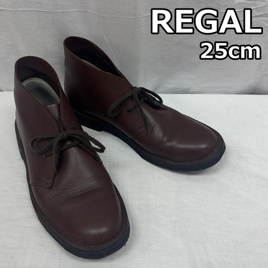リーガル REGAL ブーツ 一般 280R スムースレザー チャッカブーツ クレープソール 25.0cm メンズ USED 古着 中古 50154349