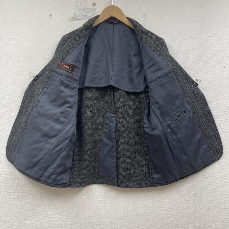チャップスラルフローレン CHAPSRALPHLAUREN ジャケット、上着 ジャケット、ブレザー 80s ツイード ヘリンボーン テーラード ジャケット 灰 / グレー / gray メンズ USED 古着 中古 50154354