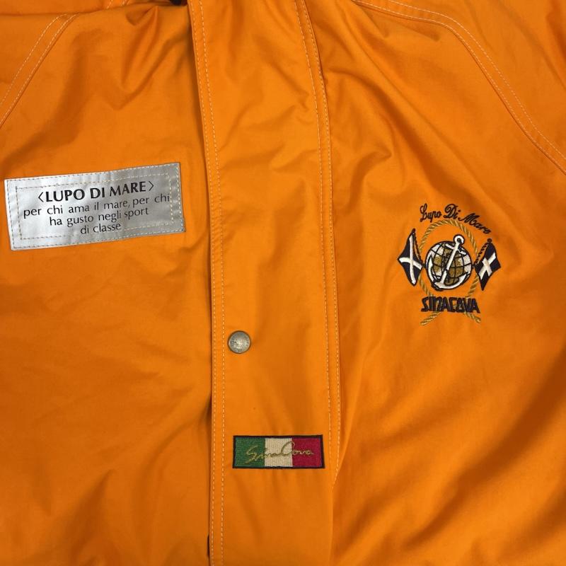 古着 USED ジャケット、上着 ジャンパー、ブルゾン SINA COVA LUPO DI MARE フル ジップ フード付き ジャケット ジャンパー L 橙 / オレンジ / orange メンズ USED 古着 中古 50154358
