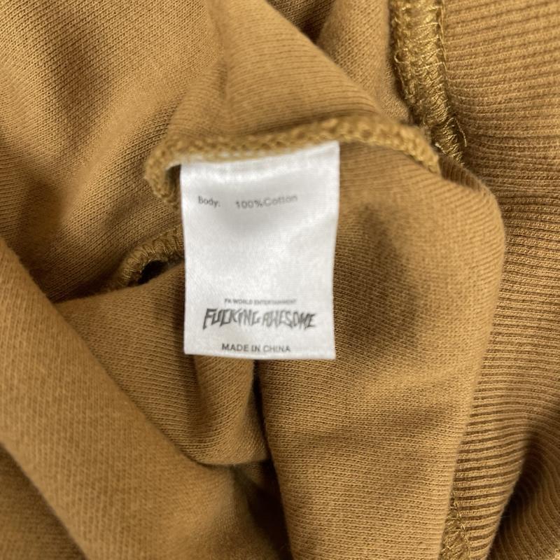 ファッキンオーサム FUCKING AWESOME トレーナー 長袖 Pilled Cursive Crewneck コットン 刺繍 トレーナー スウェット M 茶 / ブラウン / brown メンズ USED 古着 中古 50154363