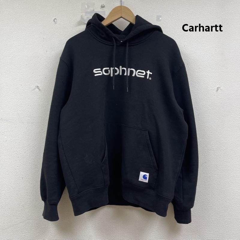 カーハート Carhartt パーカー 長袖 19AW SOPHNET プルオーバー ロゴ 刺繍 パーカー M 黒 / ブラック / black メンズ USED 古着 中古 50154364