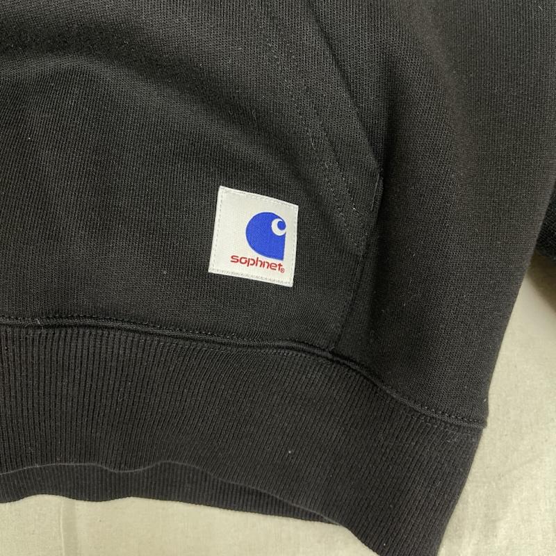 カーハート Carhartt パーカー 長袖 19AW SOPHNET プルオーバー ロゴ 刺繍 パーカー M 黒 / ブラック / black メンズ USED 古着 中古 50154364