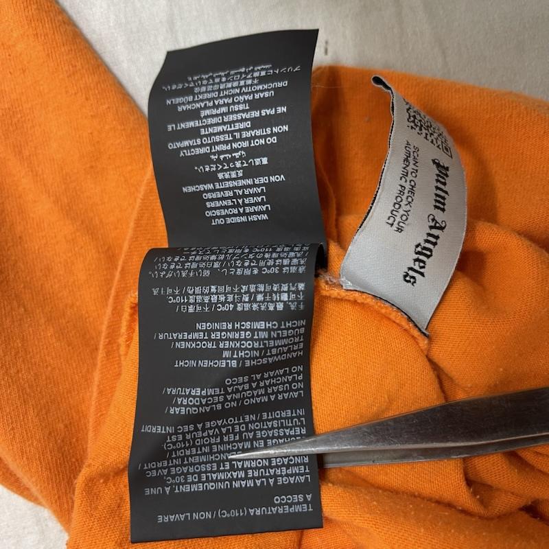 パーム・エンジェルス Palm Angels Tシャツ 長袖 クラシック ロゴ オーバー ロング スリーブ Ｔシャツ M 橙 / オレンジ / orange メンズ USED 古着 中古 50154365