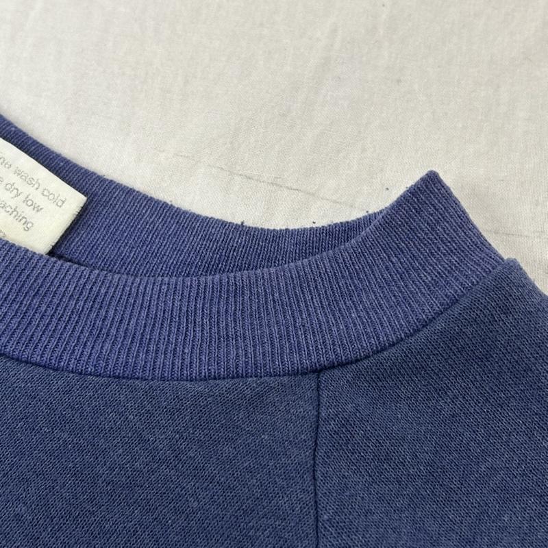 ＵＳフルギ US古着 トレーナー 長袖 90s zorleic USA製 スウェット navy ラインデザイン 刺繍ロゴ L L ロゴ、文字 紺 / ネイビー / navy メンズ USED 古着 中古 50154371