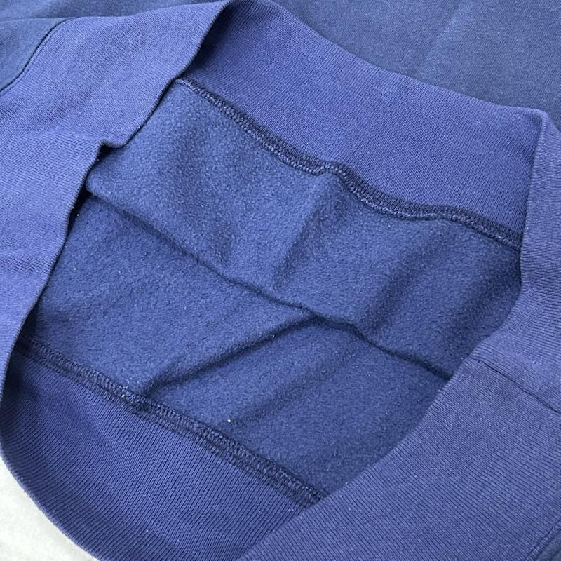 ＵＳフルギ US古着 トレーナー 長袖 90s zorleic USA製 スウェット navy ラインデザイン 刺繍ロゴ L L ロゴ、文字 紺 / ネイビー / navy メンズ USED 古着 中古 50154371