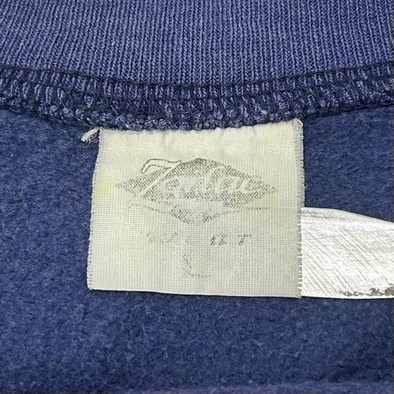 ＵＳフルギ US古着 トレーナー 長袖 90s zorleic USA製 スウェット navy ラインデザイン 刺繍ロゴ L L ロゴ、文字 紺 / ネイビー / navy メンズ USED 古着 中古 50154371