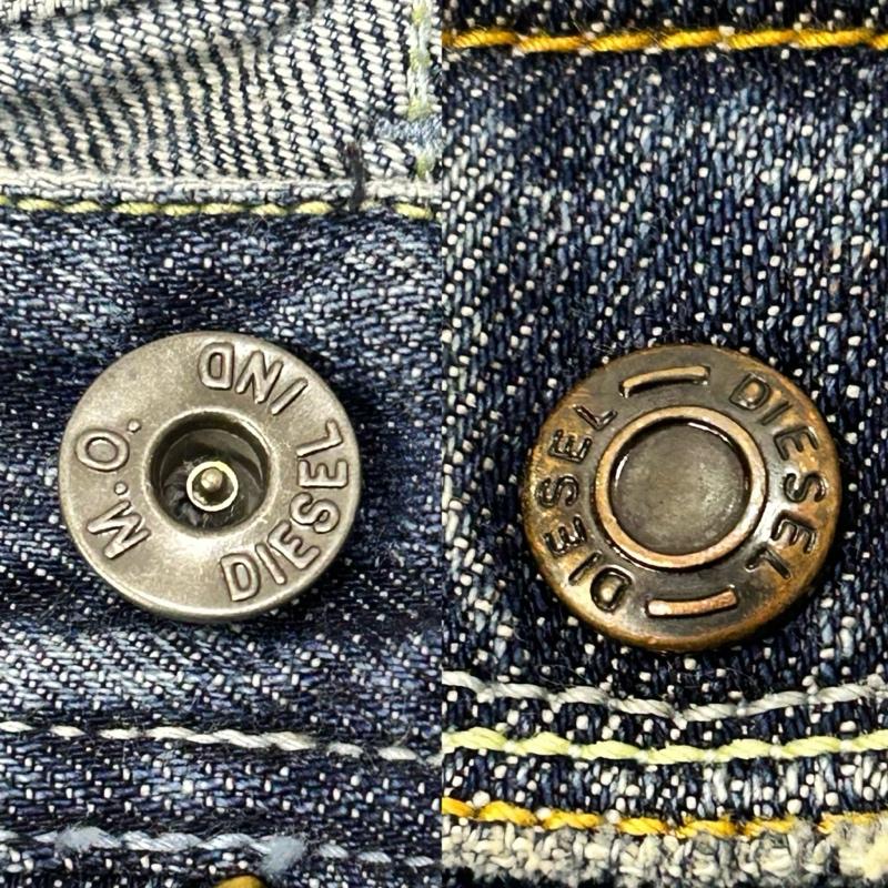 ディーゼル DIESEL パンツ デニム、ジーンズ デニムフレアパンツ ペイントデザイン ローライズ Y2K ライトブルー 平成 -  水色 / ライトブルー / レディース USED 古着 中古 50154373