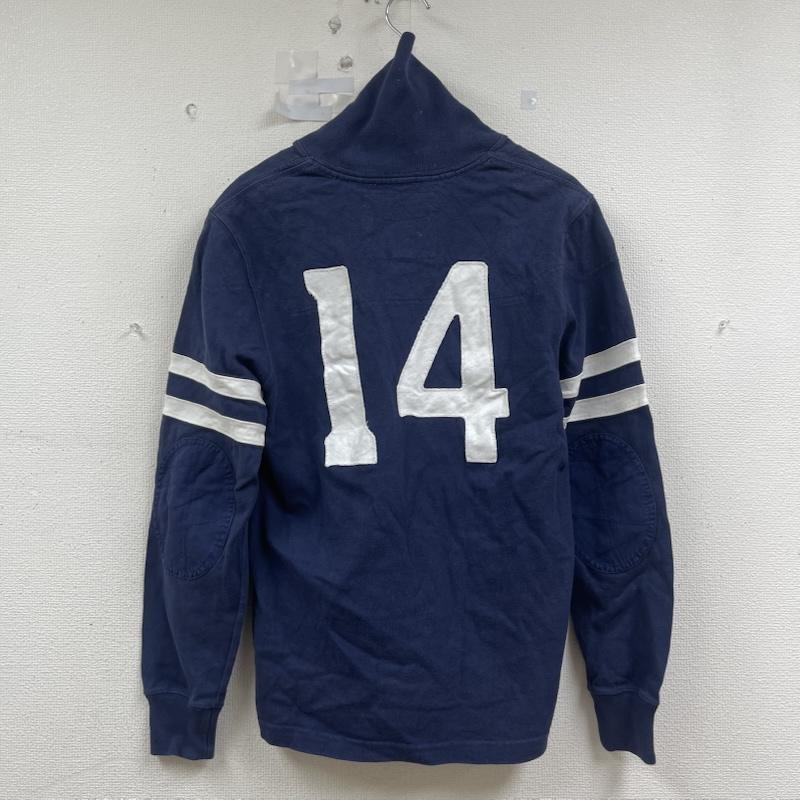 ラルフローレン ラグビー RALPH LAUREN RUGBY トレーナー 長袖 FRC ロゴ 刺繍 ショール スウェット トレーナー S 紺 / ネイビー / navy メンズ USED 古着 中古 50154383