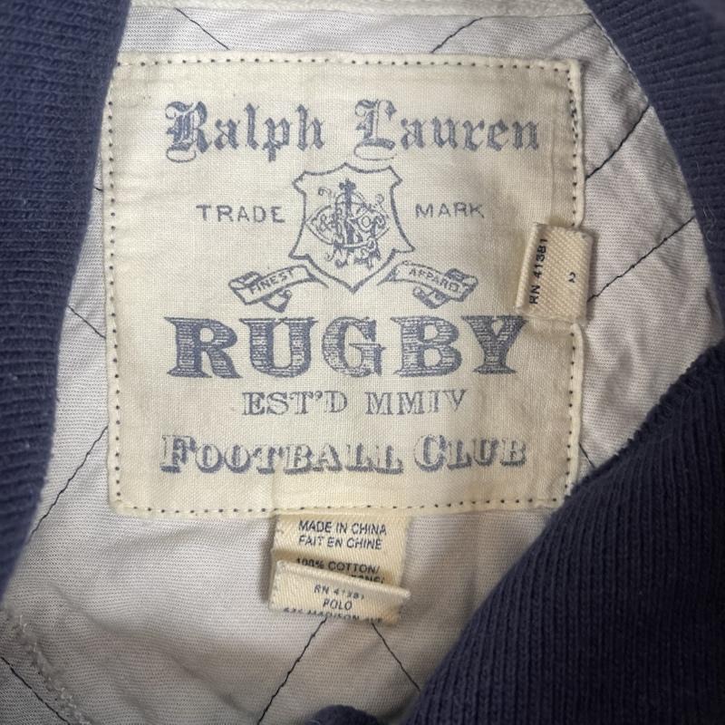 ラルフローレン ラグビー RALPH LAUREN RUGBY トレーナー 長袖 FRC ロゴ 刺繍 ショール スウェット トレーナー S 紺 / ネイビー / navy メンズ USED 古着 中古 50154383