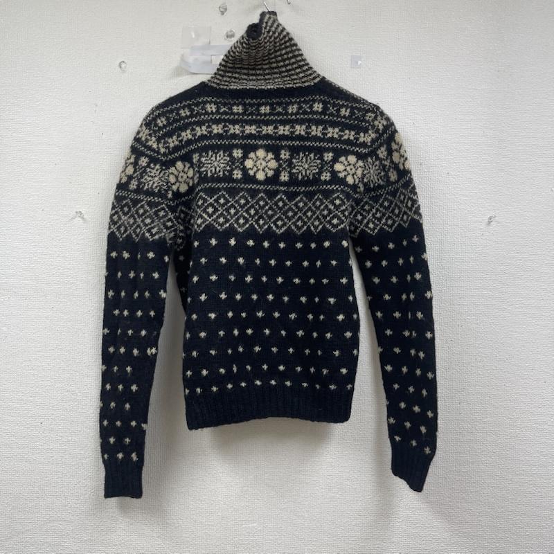 ラルフローレン RALPHLAUREN ニット、セーター 長袖 ノルディック 柄 タートル ネック ニット セーター M 黒 / ブラック / black レディース USED 古着 中古 50154384