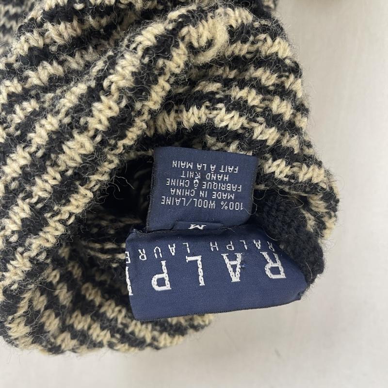 ラルフローレン RALPHLAUREN ニット、セーター 長袖 ノルディック 柄 タートル ネック ニット セーター M 黒 / ブラック / black レディース USED 古着 中古 50154384