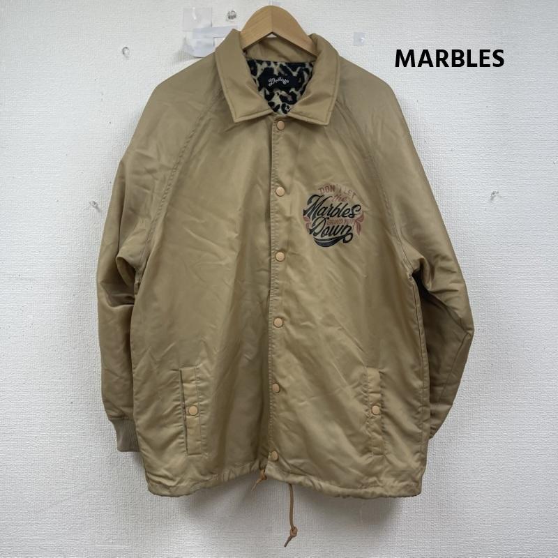 マーブルズ MARBLES ジャケット、上着 ジャンパー、ブルゾン レオパード 柄 リブ 仕様 コーチ ブルゾン ジャケット L キャメル / キャメル / メンズ USED 古着 中古 50154387