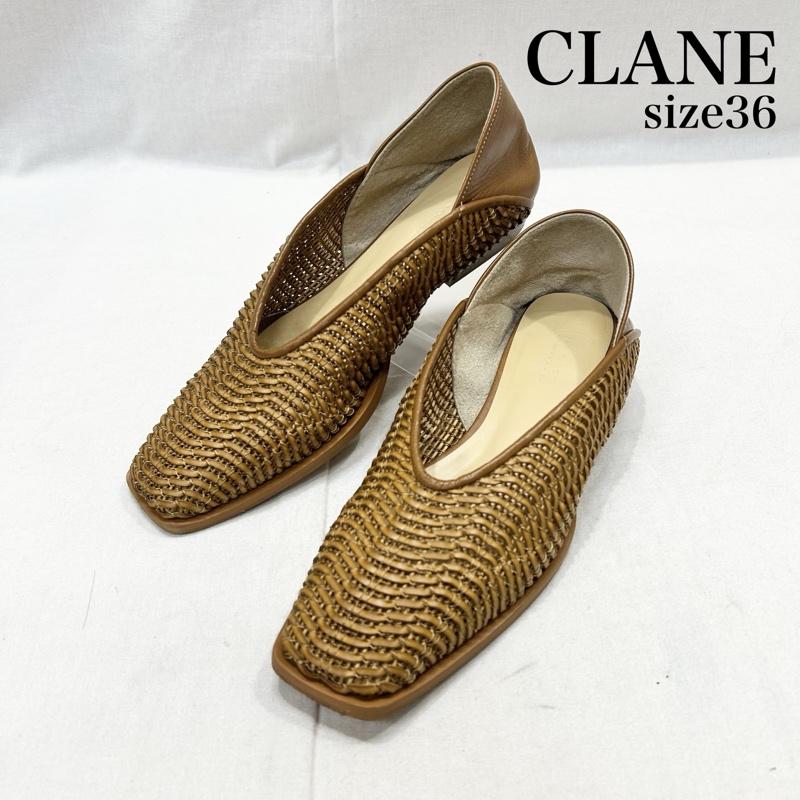 クラネ CLANE サンダル サンダル 2way メッシュフラットシューズ brown 36 23.0cm 無地 茶 / ブラウン / brown レディース USED 古着 中古 50154389