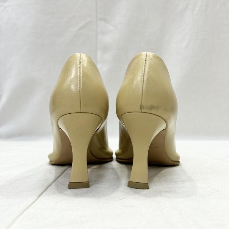 クラネ CLANE パンプス パンプス スクエアトゥ レザーパンプス ステッチデザイン ベージュ 36 23.0cm 無地 ベージュ / ベージュ / beige レディース USED 古着 中古 50154393