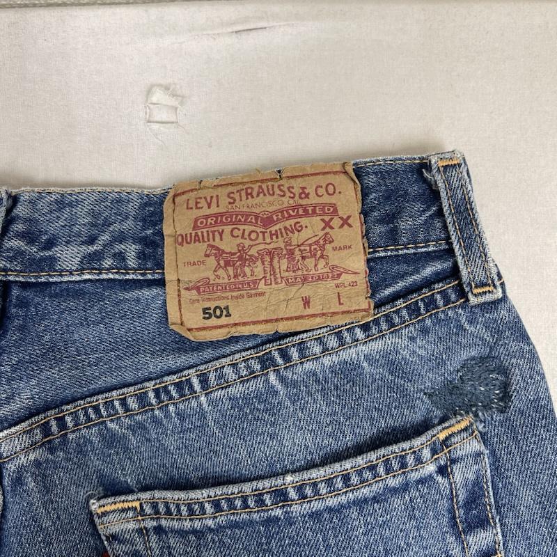 リーバイス Levi s パンツ デニム、ジーンズ 00s 501 ストレート ユーロ デニム パンツ 295 ベルギー製 36インチ インディゴ / インディゴ / Indigo メンズ USED 古着 中古 50154395