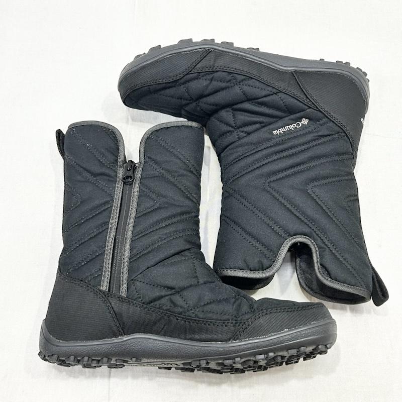 コロンビア Columbia ブーツ ロングブーツ minx slip 3 BLACK US7(24cm) OMINI-HEAT WATERPROOF US：7 ロゴ、文字 黒 / ブラック / black レディース USED 古着 中古 50154398