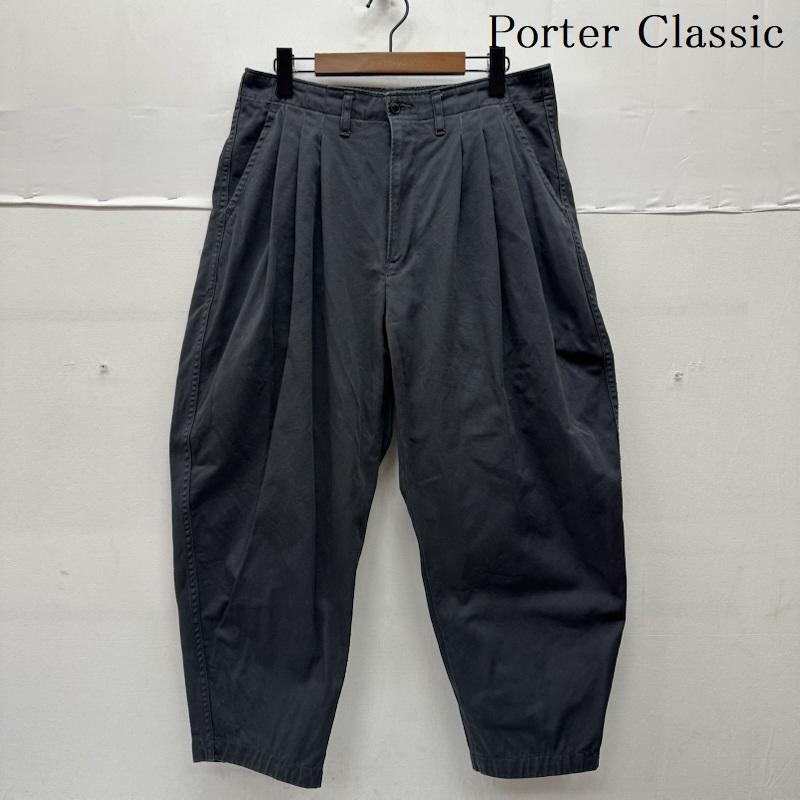 ポータークラシック Porter Classic パンツ チノパン SATCHIMO CHINOS サッチモチノズ タック バルーン チノ パンツ M チャコールグレー / チャコールグレー / メンズ USED 古着 中古 50154400