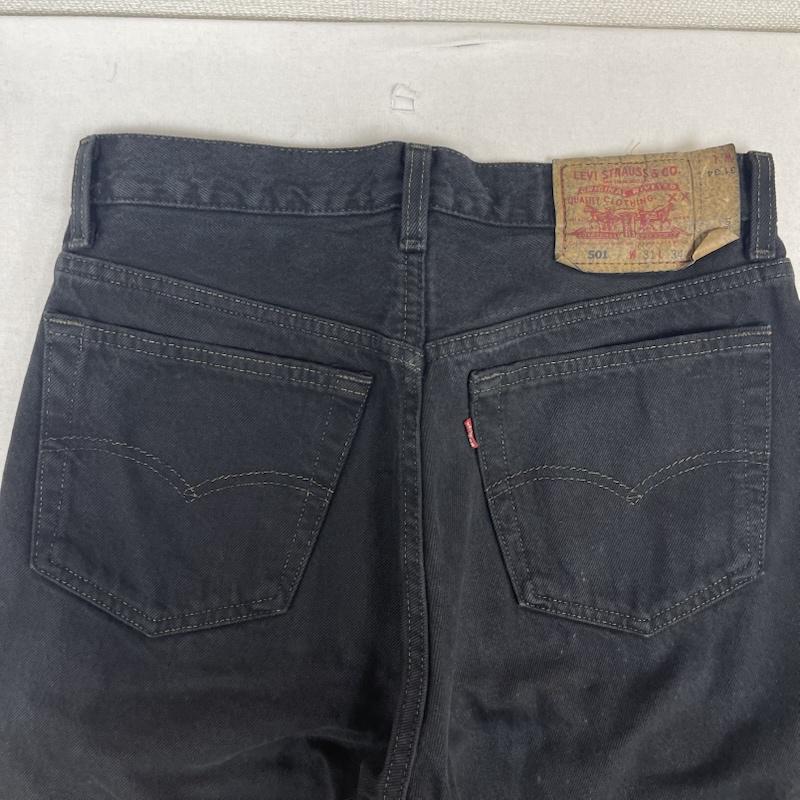 リーバイス Levi s パンツ デニム、ジーンズ 90s 93年製 USA製 501 後染め ブラック デニム パンツ 501-0658 31インチ 黒 / ブラック / black メンズ USED 古着 中古 50154401