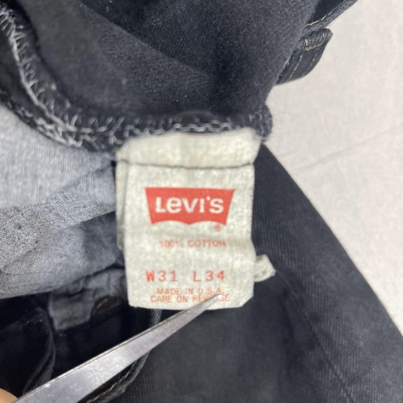 リーバイス Levi s パンツ デニム、ジーンズ 90s 93年製 USA製 501 後染め ブラック デニム パンツ 501-0658 31インチ 黒 / ブラック / black メンズ USED 古着 中古 50154401