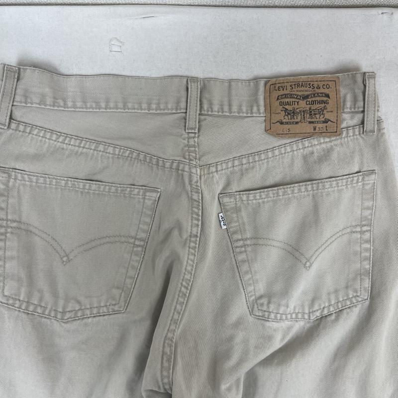 リーバイス Levi s パンツ デニム、ジーンズ 90s 99年製 615 テーパード ユーロ デニム パンツ 33インチ ベージュ / ベージュ / beige メンズ USED 古着 中古 50154404