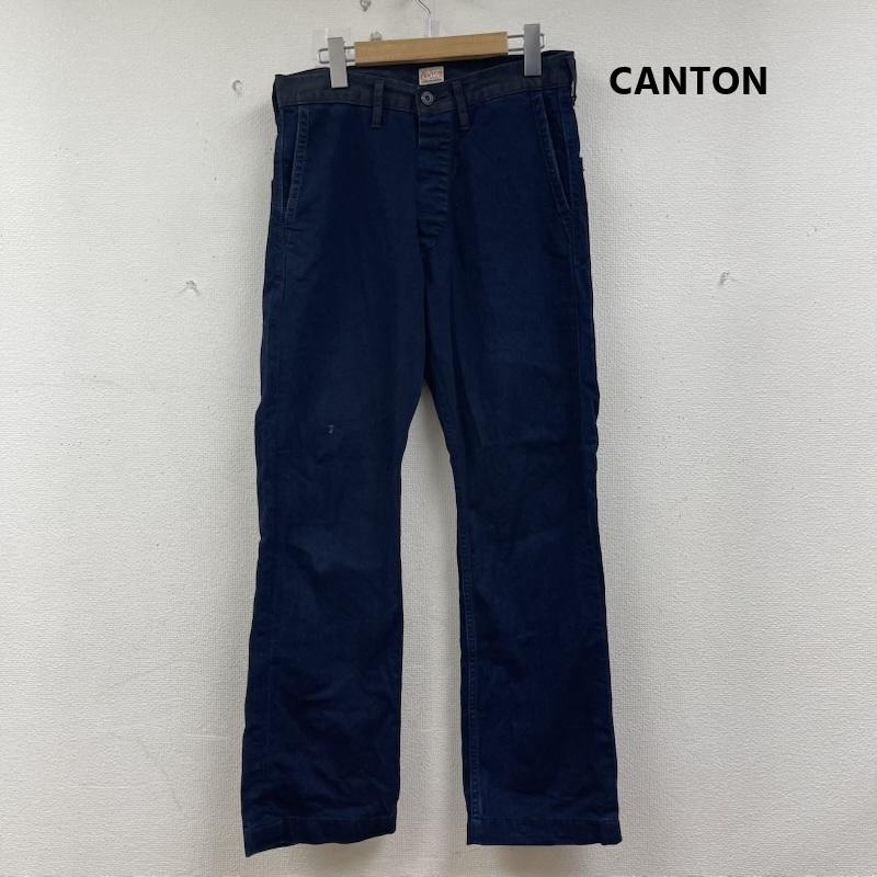 キャントン CANTON パンツ デニム、ジーンズ 日本製 コットン ストレート デニム パンツ 201ids 30 紺 / ネイビー / navy メンズ USED 古着 中古 50154405