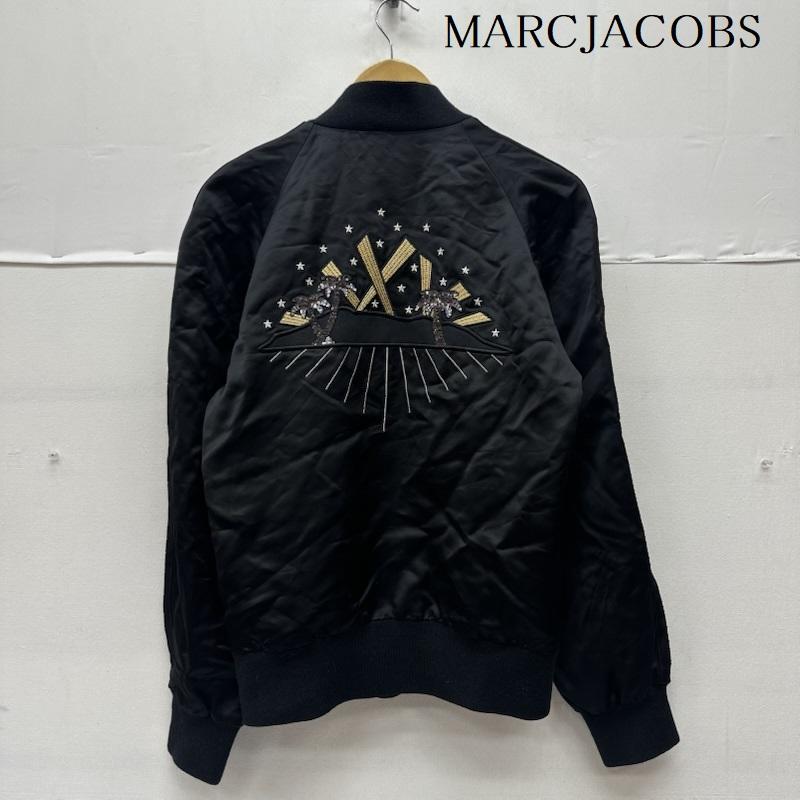 マークジェイコブス MARCJACOBS ジャケット、上着 ジャンパー、ブルゾン Patched bomber jacket レーヨン ボンバー ジャケット 84AM030247425 46 黒 / ブラック / black レディース USED 古着 中古 50154407