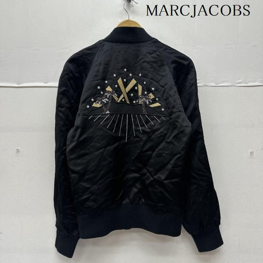 マークジェイコブス MARCJACOBS ジャケット、上着 ジャンパー、ブルゾン Patched bomber jacket レーヨン ボンバー ジャケット 84AM030247425 46 黒 / ブラック / black レディース USED 古着 中古 50154407