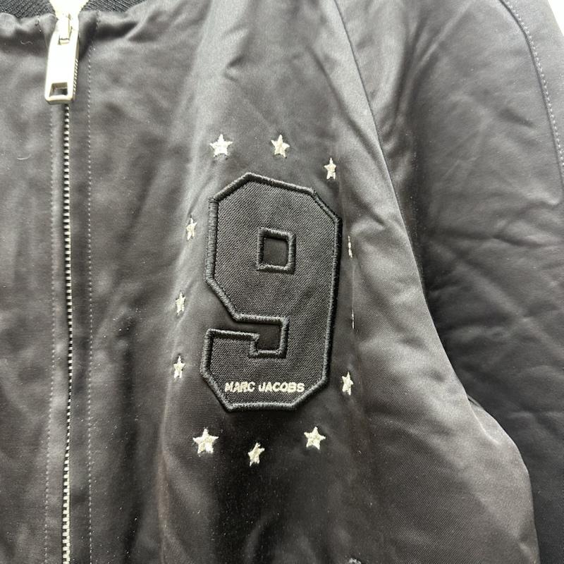 マークジェイコブス MARCJACOBS ジャケット、上着 ジャンパー、ブルゾン Patched bomber jacket レーヨン ボンバー ジャケット 84AM030247425 46 黒 / ブラック / black レディース USED 古着 中古 50154407