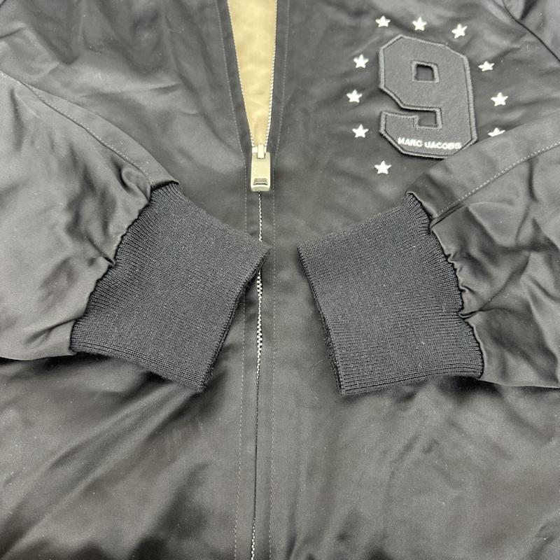 マークジェイコブス MARCJACOBS ジャケット、上着 ジャンパー、ブルゾン Patched bomber jacket レーヨン ボンバー ジャケット 84AM030247425 46 黒 / ブラック / black レディース USED 古着 中古 50154407