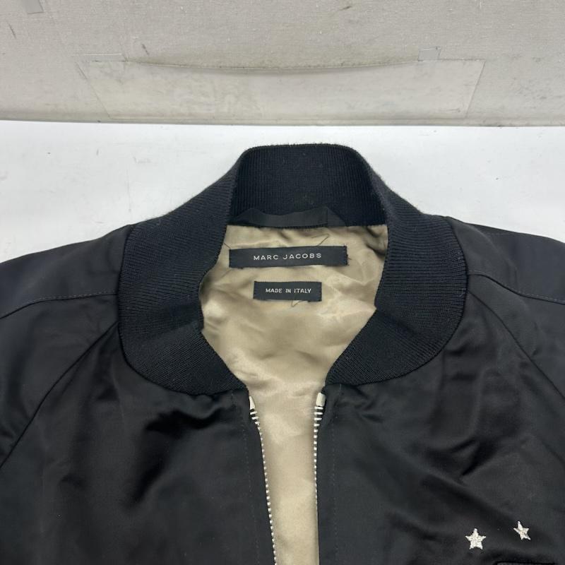 マークジェイコブス MARCJACOBS ジャケット、上着 ジャンパー、ブルゾン Patched bomber jacket レーヨン ボンバー ジャケット 84AM030247425 46 黒 / ブラック / black レディース USED 古着 中古 50154407