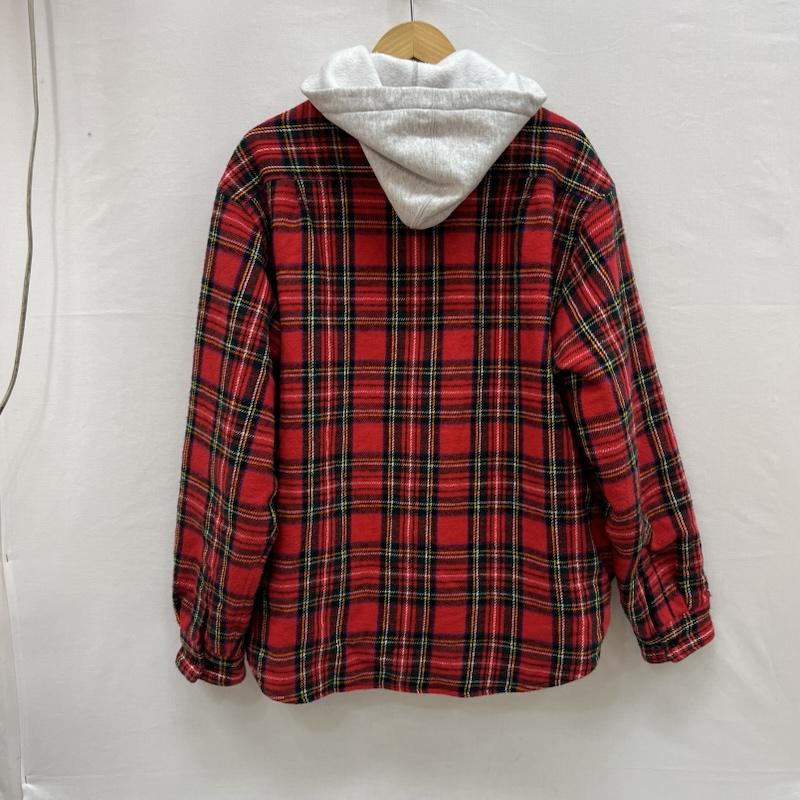 シュプリーム Supreme シャツ、ブラウス 長袖 23AW Tartan Flannel Hooded Shirt タータンチェック フードシャツ M 赤 / レッド / red メンズ USED 古着 中古 50154420