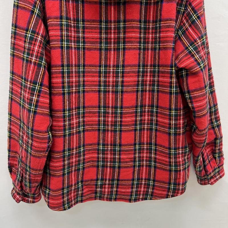 シュプリーム Supreme シャツ、ブラウス 長袖 23AW Tartan Flannel Hooded Shirt タータンチェック フードシャツ M 赤 / レッド / red メンズ USED 古着 中古 50154420