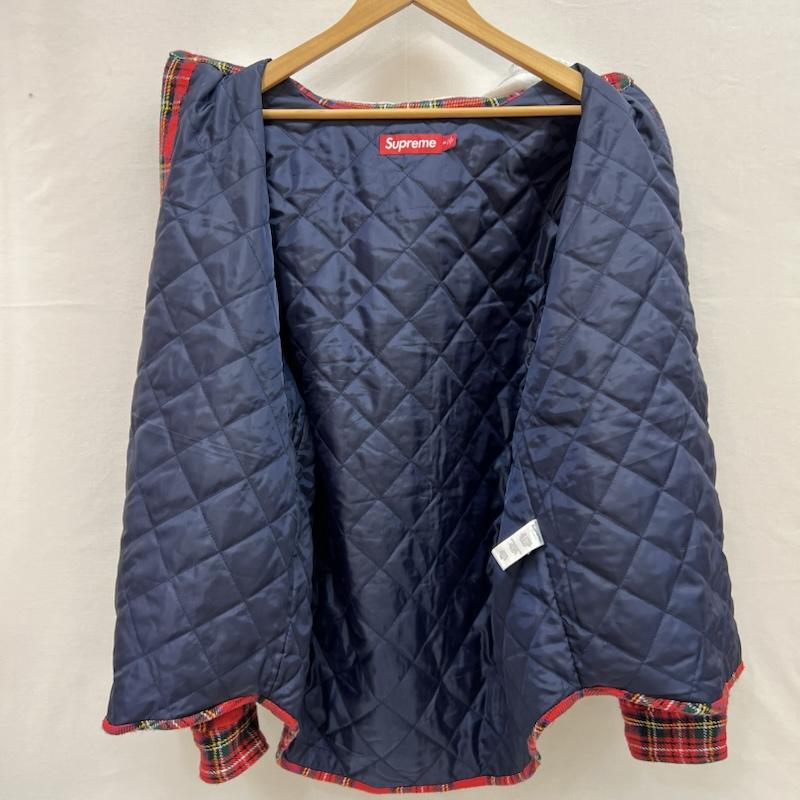 シュプリーム Supreme シャツ、ブラウス 長袖 23AW Tartan Flannel Hooded Shirt タータンチェック フードシャツ M 赤 / レッド / red メンズ USED 古着 中古 50154420