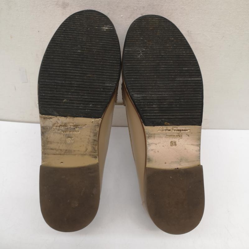 サルヴァトーレフェラガモ Salvatore Ferragamo ローファー ローファー ローファー　VIVALDO ヴァラ リボン モカシン 5 1/2 23.0cm ベージュ / ベージュ / beige レディース USED 古着 中古 50154435