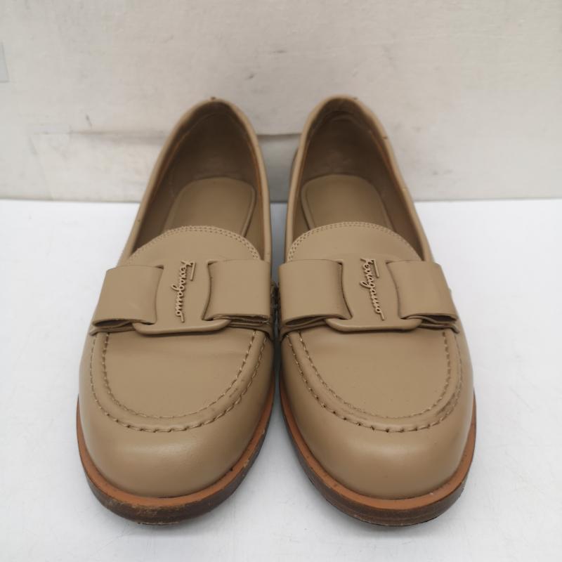 サルヴァトーレフェラガモ Salvatore Ferragamo ローファー ローファー ローファー　VIVALDO ヴァラ リボン モカシン 5 1/2 23.0cm ベージュ / ベージュ / beige レディース USED 古着 中古 50154435
