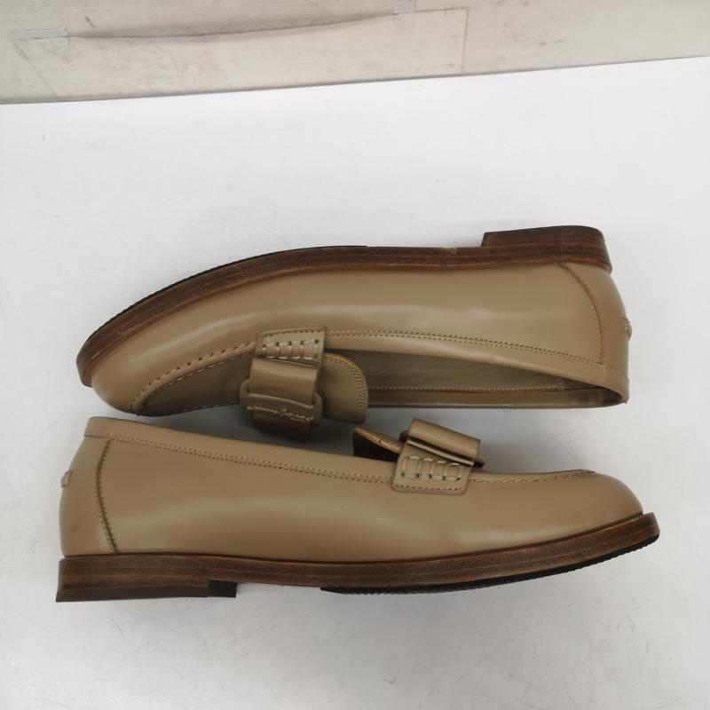 サルヴァトーレフェラガモ Salvatore Ferragamo ローファー ローファー ローファー　VIVALDO ヴァラ リボン モカシン 5 1/2 23.0cm ベージュ / ベージュ / beige レディース USED 古着 中古 50154435