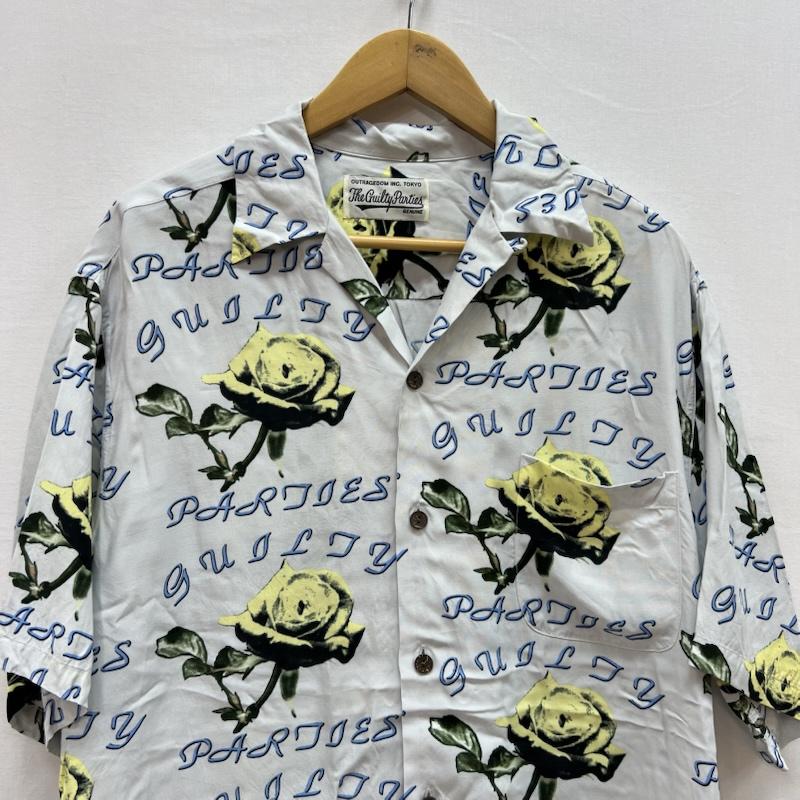 ワコマリア WACKO MARIA シャツ、ブラウス 半袖 薔薇 ハワイアン アロハ シャツ L メンズ USED 古着 中古 50154439
