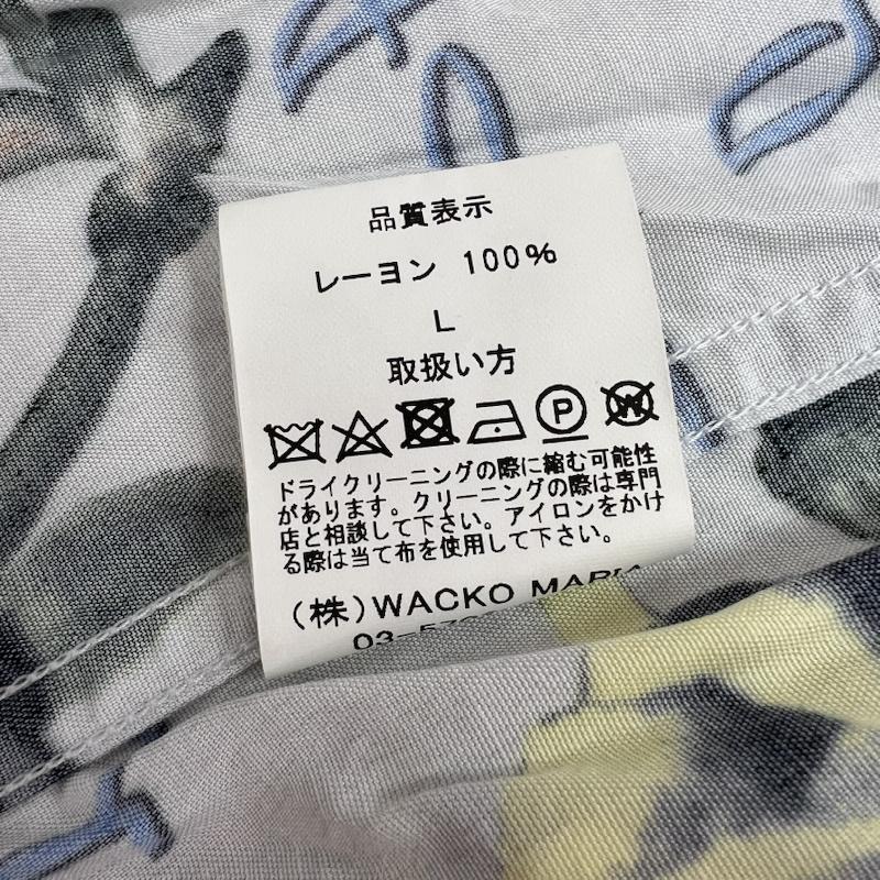 ワコマリア WACKO MARIA シャツ、ブラウス 半袖 薔薇 ハワイアン アロハ シャツ L メンズ USED 古着 中古 50154439