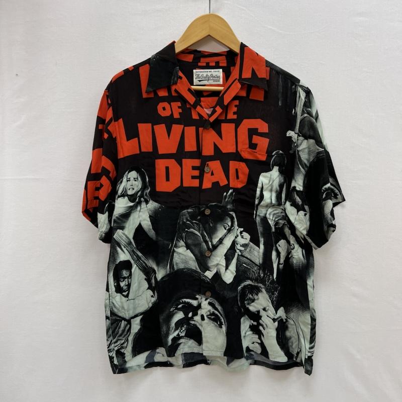 ワコマリア WACKO MARIA シャツ、ブラウス 半袖 NIGHT OF THE LIVING DEAD ハワイアン アロハ シャツ S 黒 / ブラック / black メンズ USED 古着 中古 50154440