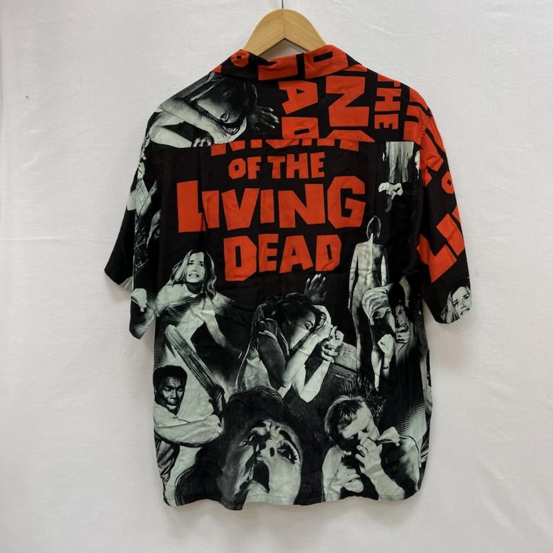 ワコマリア WACKO MARIA シャツ、ブラウス 半袖 NIGHT OF THE LIVING DEAD ハワイアン アロハ シャツ S 黒 / ブラック / black メンズ USED 古着 中古 50154440