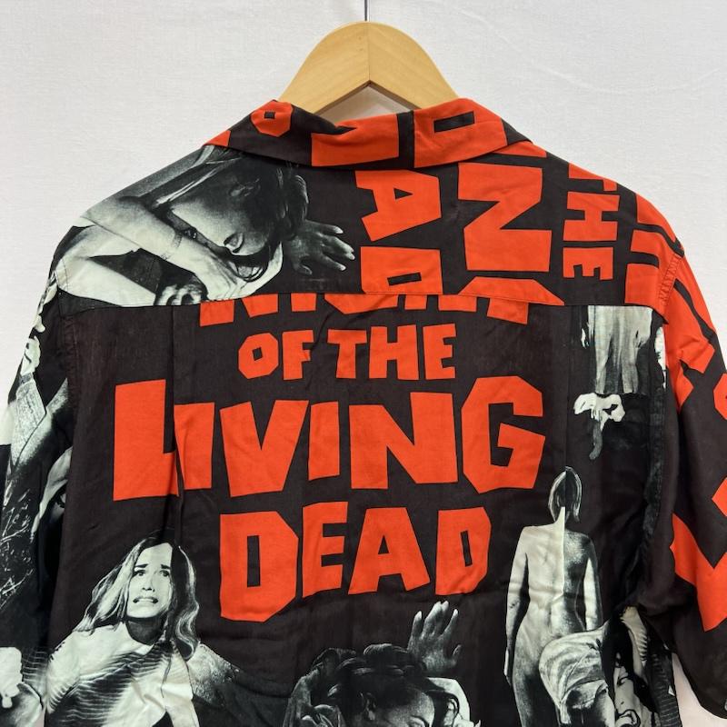 ワコマリア WACKO MARIA シャツ、ブラウス 半袖 NIGHT OF THE LIVING DEAD ハワイアン アロハ シャツ S 黒 / ブラック / black メンズ USED 古着 中古 50154440