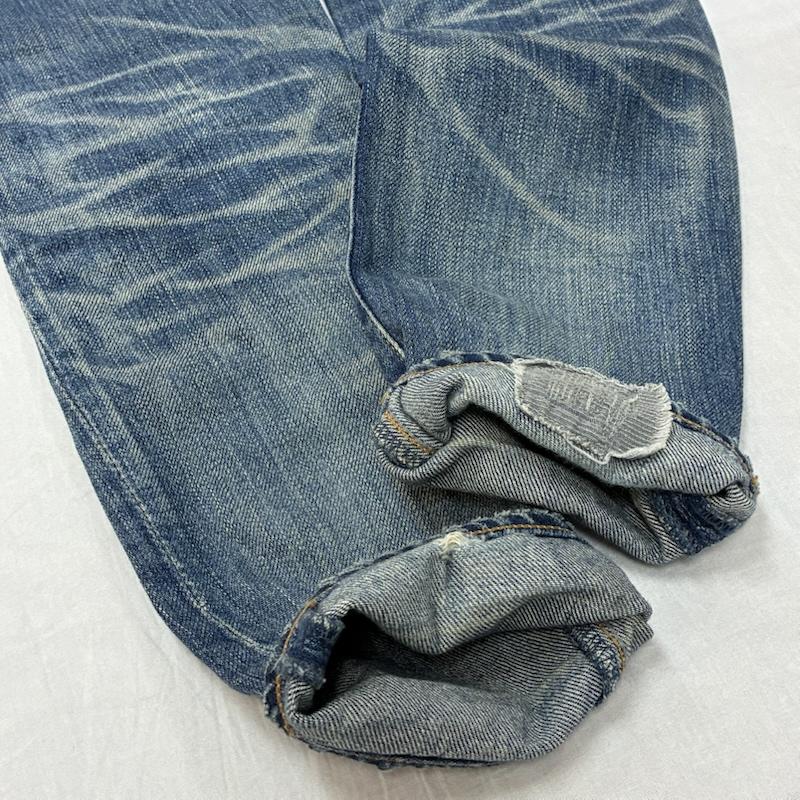 ヒステリックグラマー HYSTERIC GLAMOUR パンツ デニム、ジーンズ スタッズ クラッシュ ダメージ リペア ジーンズ デニムパンツ 0102AP02 XS ダメージ加工 レディース USED 古着 中古 50154443