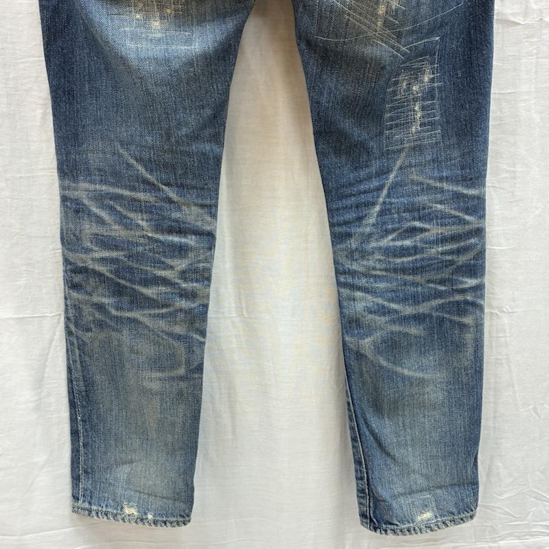 ヒステリックグラマー HYSTERIC GLAMOUR パンツ デニム、ジーンズ スタッズ クラッシュ ダメージ リペア ジーンズ デニムパンツ 0102AP02 XS ダメージ加工 レディース USED 古着 中古 50154443