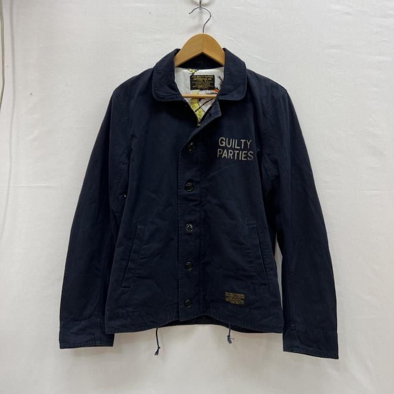ワコマリア WACKO MARIA ジャケット、上着 ジャンパー、ブルゾン N-1 デッキジャケット 裏地 アロハ ライナー M 紺 / ネイビー / navy メンズ USED 古着 中古 50154444