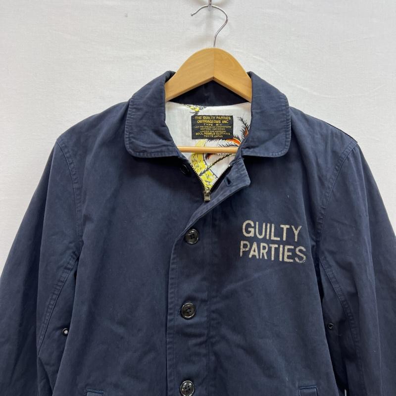 ワコマリア WACKO MARIA ジャケット、上着 ジャンパー、ブルゾン N-1 デッキジャケット 裏地 アロハ ライナー M 紺 / ネイビー / navy メンズ USED 古着 中古 50154444