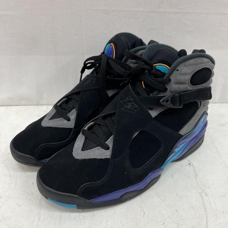 ナイキ NIKE スニーカー スニーカー AIR JORDAN 8 RETRO AQUA エアジョーダン 305381-006 28.0cm 黒 / ブラック / black メンズ USED 古着 中古 50154457