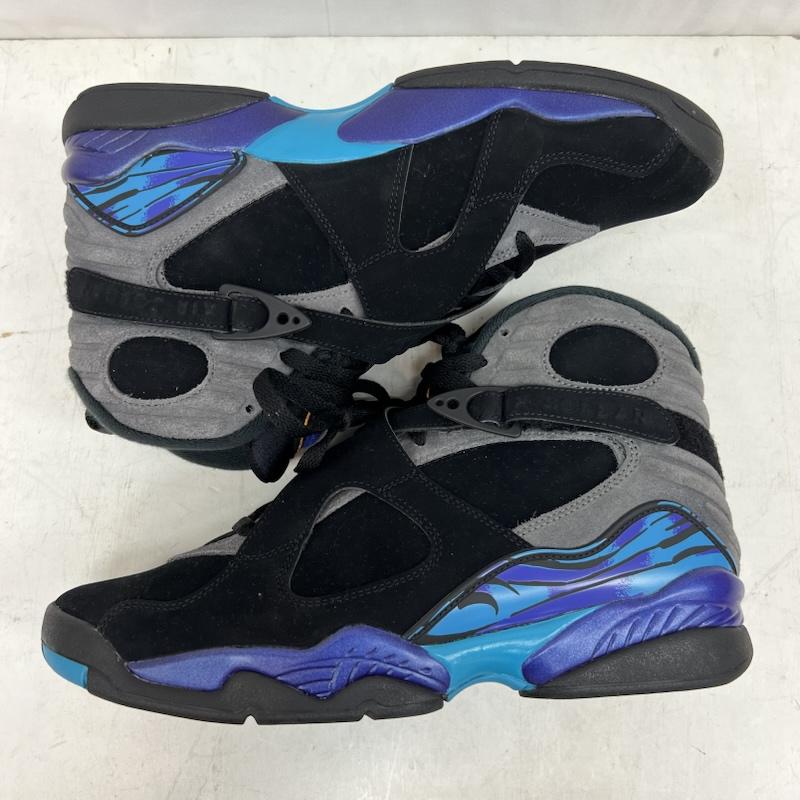 ナイキ NIKE スニーカー スニーカー AIR JORDAN 8 RETRO AQUA エアジョーダン 305381-006 28.0cm 黒 / ブラック / black メンズ USED 古着 中古 50154457