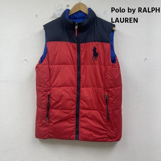 ポロバイラルフローレン Polo by RALPH LAUREN ジャケット、上着 ダウンベスト リバーシブル ダウン ベスト ビッグ ポニー ロゴ 刺繡 XL 赤 / レッド / red メンズ USED 古着 中古 50154460